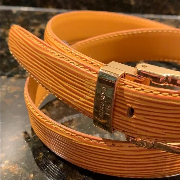 Louis Vuitton | Accessories | Louis Vuitton Yellow Epi Belt  display picture 1